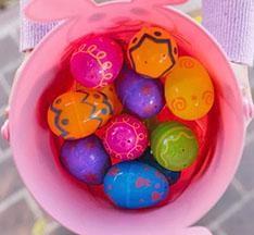 Easter Basket with Eggs